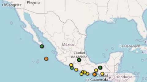 Sismicidad en México: Un 1 de Diciembre con Sismos de Menor Impacto y un 4.1 en Puerto Vallarta sin Alerta Sísmica