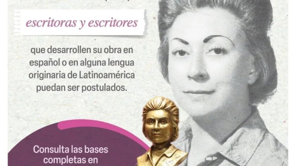 Presentan convocatoria para el Premio al Mérito Literario Rosario Castellanos 2025