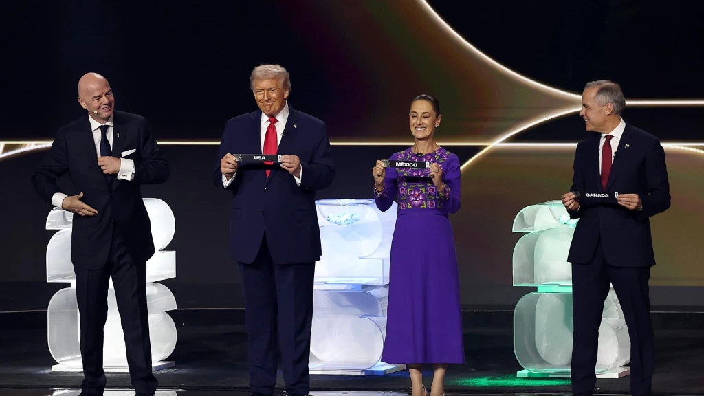 Claudia Sheinbaum y Donald Trump se reúnen por primera vez en el Sorteo del Mundial 2026 en Washington D.C.