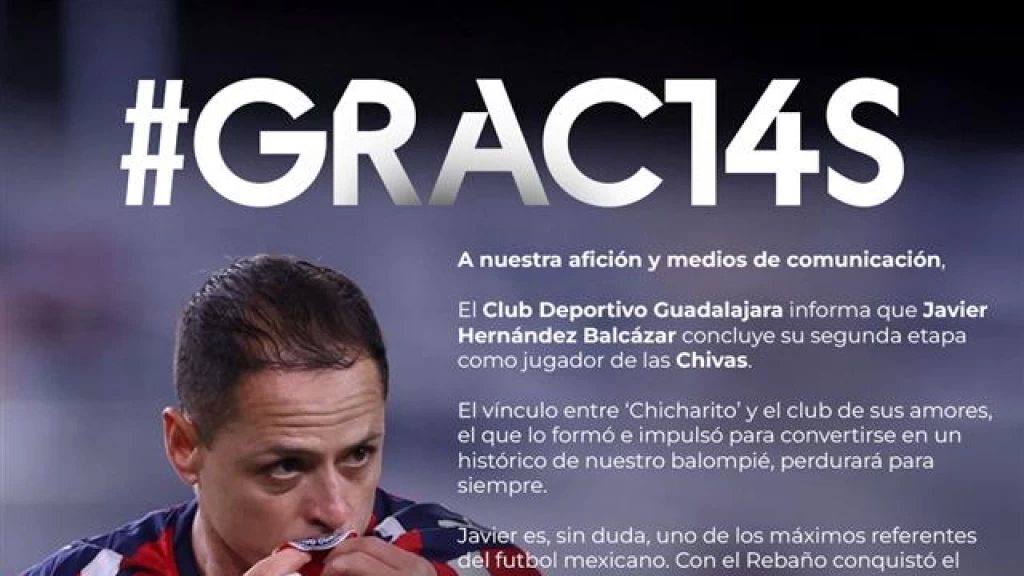 Oficial: Chivas y 'Chicharito' Hernández Separan Caminos; Concluye la Segunda Etapa del Histórico Goleador