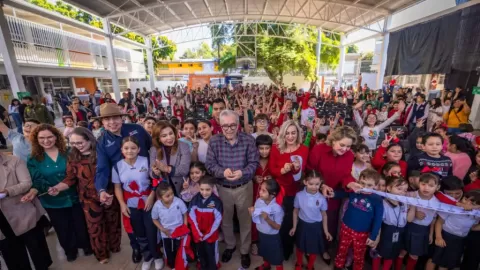 Los niños y las niñas de Sinaloa lo merecen todo, afirmó Gobernador al inaugurar infraestructura en primaria de Culiacán