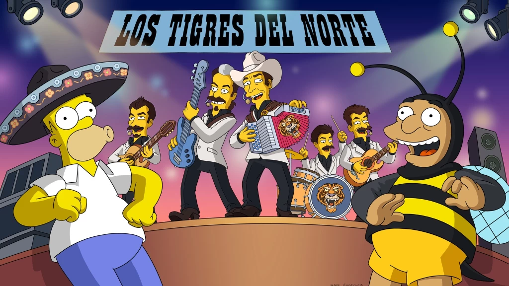 ¡Histórico Crossover! Los Tigres del Norte llegan a "Los Simpsons" con un Corrido Original: 'El Corrido de Pedro y Homero'