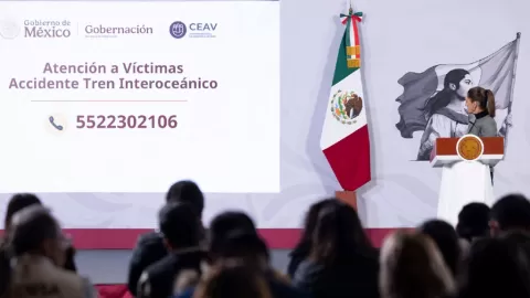 "Se atiende a todos": Presidenta Claudia Sheinbaum visita a lesionados por accidente del Tren Interoceánico