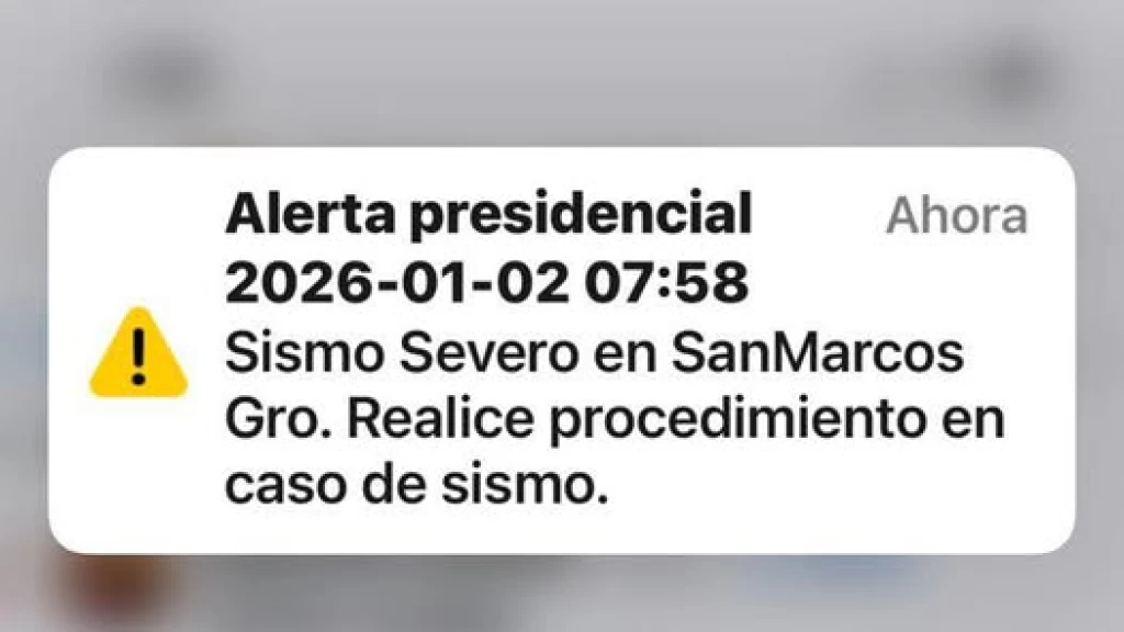 Alerta Sísmica Masiva: Sismo de Magnitud 6.5 en Guerrero Sacude México y Despierta a Miles Vía Celular este 2 de Enero