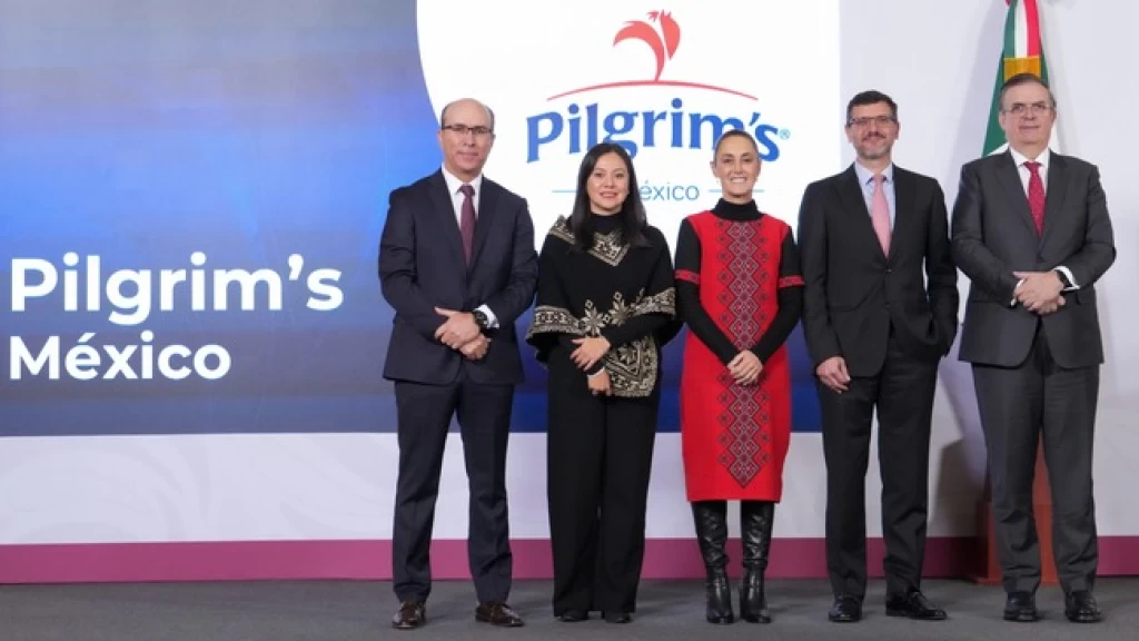 Empresa global Pilgrim’s invertirá en el país mil 300 millones de dólares para 2026-2030; generará 20 mil empleos