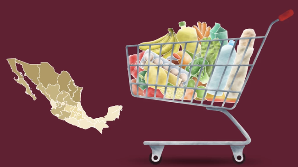 Profeco da a conocer precios máximos y mínimos de la canasta básica por regiones