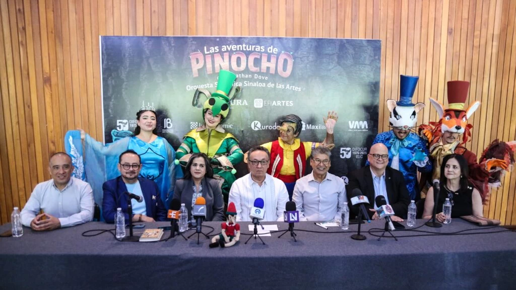 Anuncian el gran estreno en Sinaloa de la Ópera “Las aventuras de Pinocho”