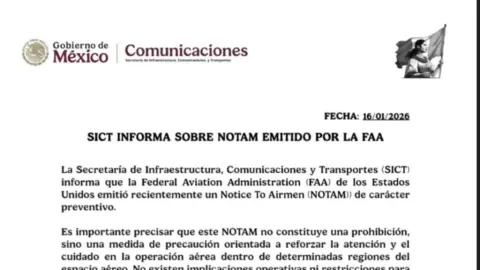 México Desmiente Alerta de EE.UU. sobre Aviación Civil: Operaciones Seguras y Soberanía Inalterada