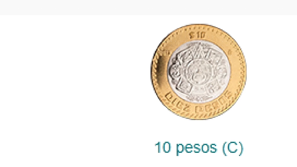 Entra en vigor en México decreto que modifica las características de la moneda de diez pesos