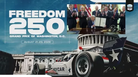 Trump Anuncia Histórica Carrera IndyCar en Washington D.C. para el 250 Aniversario de EE. UU.