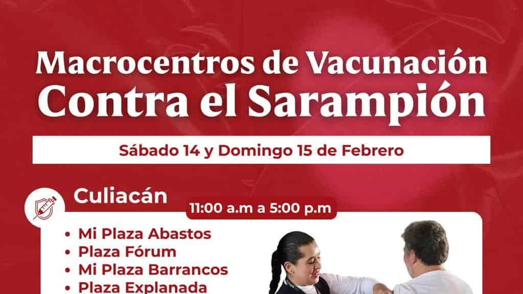 Estos son los macrocentros de vacunación contra el Sarampión que se instalarán este fin de semana