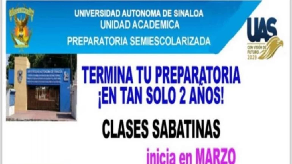¿Trabajas y quieres terminar tu bachillerato? La UAS abre registro para su modalidad semiescolarizada de fin de semana