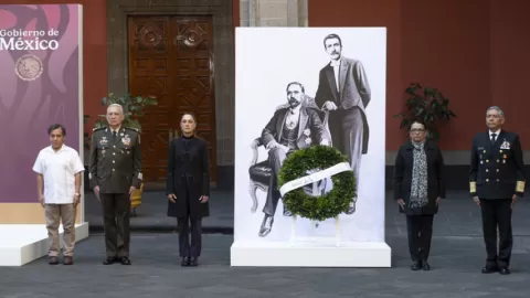 Presidenta Claudia Sheinbaum encabeza conmemoración del 113 aniversario del magnicidio de Francisco I. Madero y José María Pino Suárez