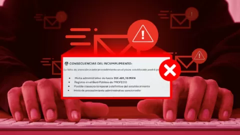 Profeco Lanza Alerta: Correos Electrónicos Falsos Amenazan a Proveedores con Multas y Clausuras Ilegales