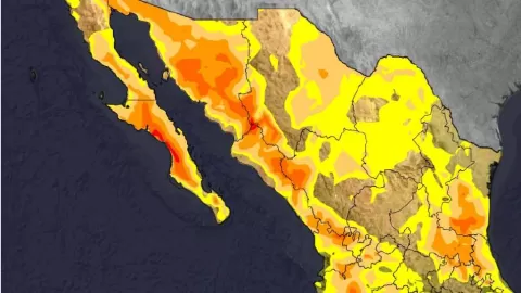 ¡Sinaloa arde! Anticiclón dispara temperaturas a 45°C en pleno invierno, un "febrero loco" afecta a 6 estados de México