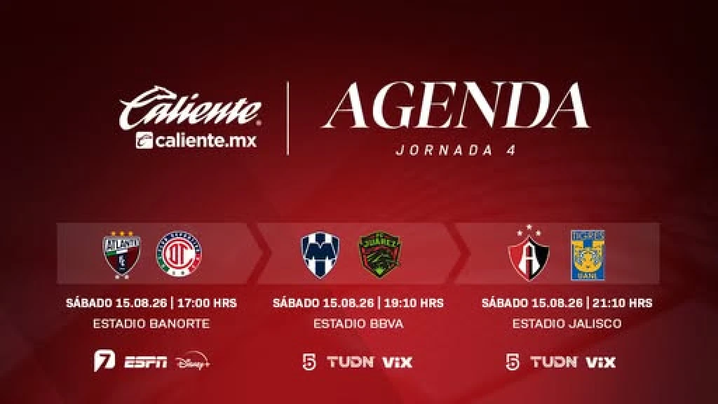 ¡Vuelve la Liga MX! Jornada 4 del Apertura 2026 arranca este fin de semana tras Leagues Cup: Duelos y dónde verlos