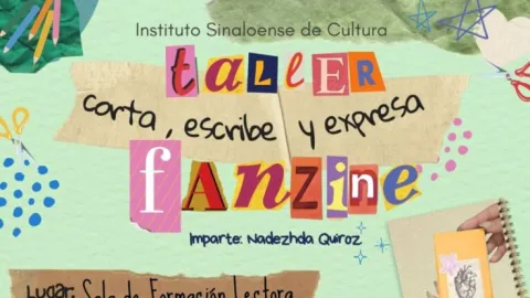 Invitan al Taller de Elaboración de Fanzines: Recorta, escribe, ilustra y deja fluir tus emociones
