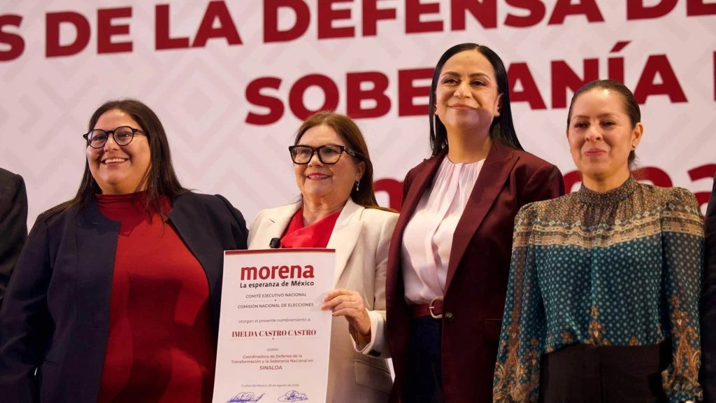 Morena Anuncia a Imelda Castro y Santiago Nieto como Coordinadores de la 4T en Sinaloa y Querétaro rumbo a 2027