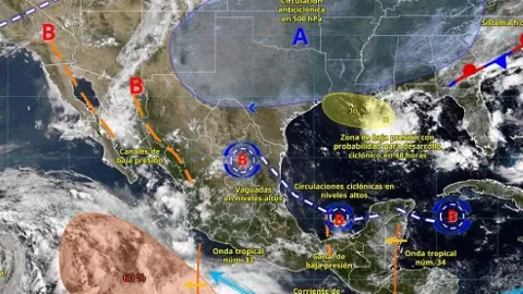Sinaloa: Lluvias Muy Fuertes y Temperaturas de hasta 45°C en la Región Este Domingo 30 de Agosto de 2026