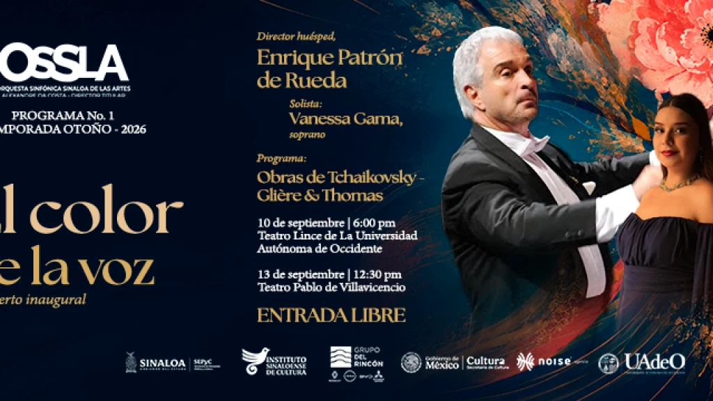 Con “El color de la voz”, la OSSLA iniciará su Temporada Otoño 2026