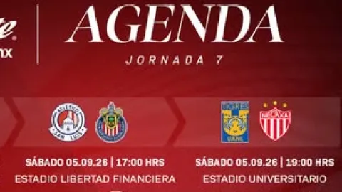 Liga MX EN VIVO: Jornada 7 Apertura 2026 | Horarios y Canales de los Duelos del Sábado 5 de Septiembre