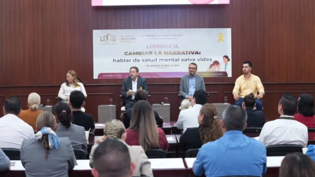 Congreso de Sinaloa promueve espacios para fortalecer la salud mental con la conferencia “Cambiar la narrativa: hablar de salud mental salva vidas”