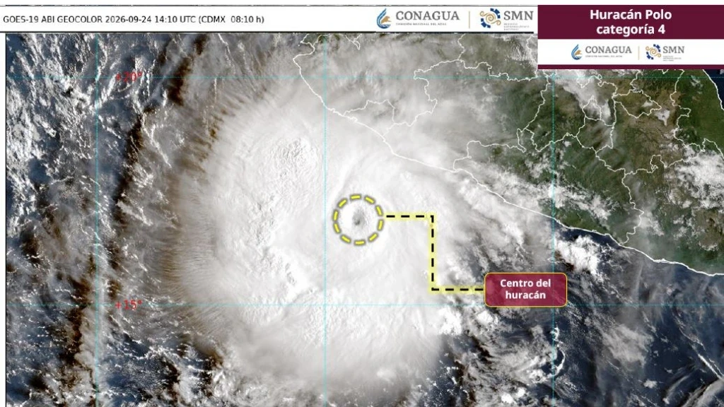 Huracán Polo: México en Alerta Máxima por Tormenta Categoría 4