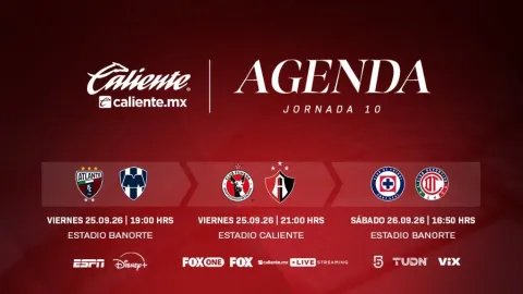 Jornada Liga MX: Atlante vs. Monterrey y Tijuana vs. Atlas Electrizan el Viernes 25 de Septiembre