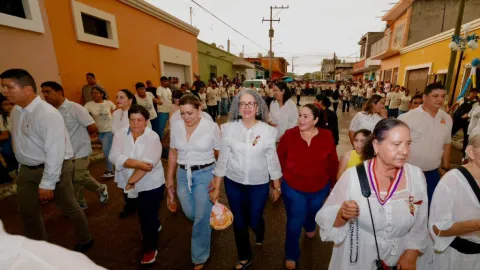 Asistió gobernadora Graciela Domínguez a fiestas patronales de Rosario