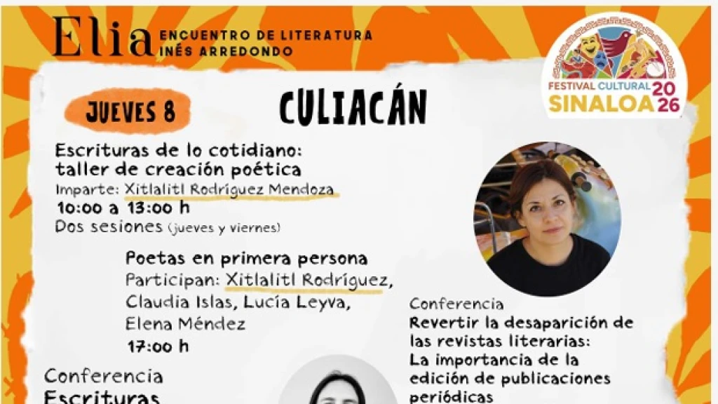 ELIA 2026 inicia este martes con una programación dedicada a las escrituras del presente