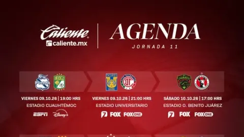 ¡Vuelve la Liga MX! Jornada 11 Arranca el 9 de Octubre