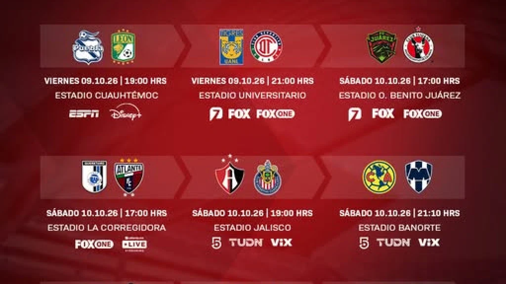 Jornada 11 Liga MX Apertura 2026: Clásicos y Batallas en Sábado de Infarto