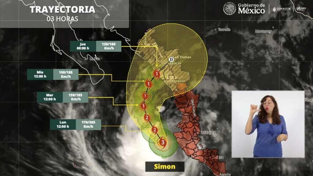 Con Plan Marina y Plan DN-III-E, se apoyará a Sinaloa ante la presencia del huracán “Simón”: Claudia Sheinbaum