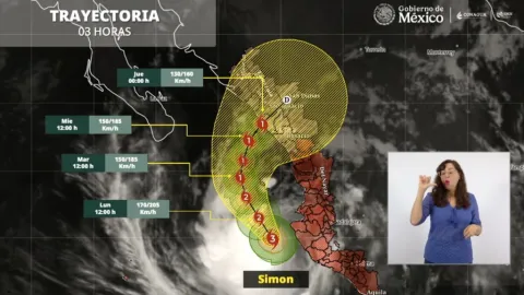 Con Plan Marina y Plan DN-III-E, se apoyará a Sinaloa ante la presencia del huracán “Simón”: Claudia Sheinbaum