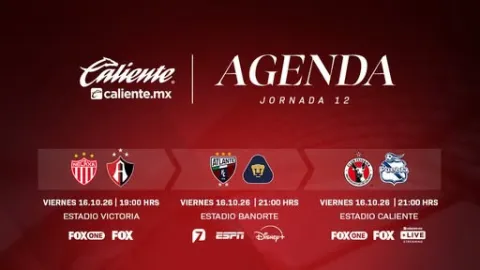¡Arranca la Jornada 12 del Apertura 2026 de la Liga MX! Horarios y Dónde Ver los Duelos este Viernes 16