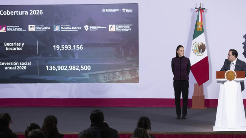 Becas para el Bienestar beneficiarán a 22 millones de estudiantes: presidenta