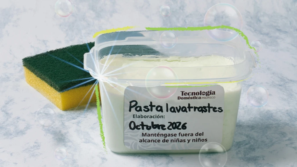 Profeco te enseña a elaborar pasta lavatrastes