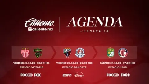 ¡Inicia la Jornada 14 de la Liga MX Apertura 2026! Necaxa vs Juárez y Atlante vs San Luis abren la fecha doble