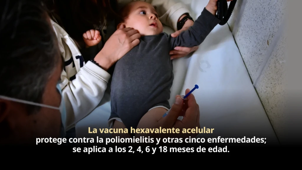 Vacunación pieza fundamental para prevenir la poliomielitis